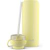 imageEllo Cooper 22oz Stainless Steel Water Bottle with Straw and Carry Handle Double Walled and Vacuum Insulated Metal Leak Proof Locking Lid with Soft Silicone Spout Reusable BPA Free BlackLemonade
