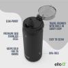 imageEllo Cooper 22oz Stainless Steel Water Bottle with Straw and Carry Handle Double Walled and Vacuum Insulated Metal Leak Proof Locking Lid with Soft Silicone Spout Reusable BPA Free BlackFiggy Pudding