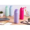 imageEllo Cooper 22oz Stainless Steel Water Bottle with Straw and Carry Handle Double Walled and Vacuum Insulated Metal Leak Proof Locking Lid with Soft Silicone Spout Reusable BPA Free BlackYucca