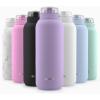 imageEllo Cooper 22oz Stainless Steel Water Bottle with Straw and Carry Handle Double Walled and Vacuum Insulated Metal Leak Proof Locking Lid with Soft Silicone Spout Reusable BPA Free BlackLilac