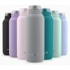 imageEllo Cooper 22oz Stainless Steel Water Bottle with Straw and Carry Handle Double Walled and Vacuum Insulated Metal Leak Proof Locking Lid with Soft Silicone Spout Reusable BPA Free BlackGray