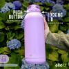 imageEllo Cooper 22oz Stainless Steel Water Bottle with Straw and Carry Handle Double Walled and Vacuum Insulated Metal Leak Proof Locking Lid with Soft Silicone Spout Reusable BPA Free BlackGray