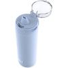 imageEllo Cooper 22oz Stainless Steel Water Bottle with Straw and Carry Handle Double Walled and Vacuum Insulated Metal Leak Proof Locking Lid with Soft Silicone Spout Reusable BPA Free BlackHalogen Blue
