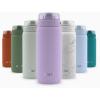 imageEllo Cooper 22oz Stainless Steel Water Bottle with Straw and Carry Handle Double Walled and Vacuum Insulated Metal Leak Proof Locking Lid with Soft Silicone Spout Reusable BPA Free BlackLilac
