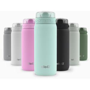 imageEllo Cooper 22oz Stainless Steel Water Bottle with Straw and Carry Handle Double Walled and Vacuum Insulated Metal Leak Proof Locking Lid with Soft Silicone Spout Reusable BPA Free BlackYucca