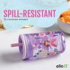 imageEllo Bop 2Pack 12oz Kids Plastic Tumbler Set with Carry Loop  LeakProof Slider Lid  Removable Spill Resistent Soft Straw  BPAFreeCars and Dogs