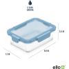 imageEllo Color Lock 34 Cup 10PC 5 Pack Glass Meal Prep Sets LeakProof Glass Food Storage Containers with Airtight BPAFree Plastic Lids Dishwasher Microwave and Freezer Safe Purple RainDesert Festival