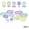 imageEllo Color Lock 34 Cup 10PC 5 Pack Glass Meal Prep Sets LeakProof Glass Food Storage Containers with Airtight BPAFree Plastic Lids Dishwasher Microwave and Freezer Safe Purple RainPurple Rain