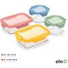 imageEllo Color Lock 34 Cup 10PC 5 Pack Glass Meal Prep Sets LeakProof Glass Food Storage Containers with Airtight BPAFree Plastic Lids Dishwasher Microwave and Freezer Safe Purple RainDesert Festival