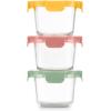 imageEllo Color Lock 34 Cup 10PC 5 Pack Glass Meal Prep Sets LeakProof Glass Food Storage Containers with Airtight BPAFree Plastic Lids Dishwasher Microwave and Freezer Safe Purple RainDesert Festival