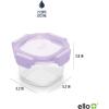 imageEllo Color Lock 34 Cup 10PC 5 Pack Glass Meal Prep Sets LeakProof Glass Food Storage Containers with Airtight BPAFree Plastic Lids Dishwasher Microwave and Freezer Safe Purple RainPurple Rain