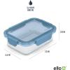 imageEllo Color Lock 34 Cup 10PC 5 Pack Glass Meal Prep Sets LeakProof Glass Food Storage Containers with Airtight BPAFree Plastic Lids Dishwasher Microwave and Freezer Safe Purple RainDesert Festival