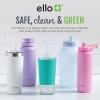 imageEllo Color Lock 34 Cup 10PC 5 Pack Glass Meal Prep Sets LeakProof Glass Food Storage Containers with Airtight BPAFree Plastic Lids Dishwasher Microwave and Freezer Safe Purple RainDesert Festival