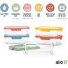 imageEllo Color Lock 34 Cup 10PC 5 Pack Glass Meal Prep Sets LeakProof Glass Food Storage Containers with Airtight BPAFree Plastic Lids Dishwasher Microwave and Freezer Safe Purple RainDesert Festival