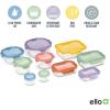 imageEllo Color Lock 34 Cup 10PC 5 Pack Glass Meal Prep Sets LeakProof Glass Food Storage Containers with Airtight BPAFree Plastic Lids Dishwasher Microwave and Freezer Safe Purple RainDesert Festival
