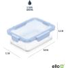 imageEllo Color Lock 34 Cup 10PC 5 Pack Glass Meal Prep Sets LeakProof Glass Food Storage Containers with Airtight BPAFree Plastic Lids Dishwasher Microwave and Freezer Safe Purple RainPurple Rain