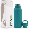 imageEllo Cooper 32oz Stainless Steel Water Bottle with 2 Lids Chug and Straw  Leak Proof  Double Walled and Vacuum Insulated  Built in Carry Loop  Dishwasher Safe  Bubblegum PinkAntigua