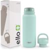 imageEllo Cooper 32oz Stainless Steel Water Bottle with 2 Lids Chug and Straw  Leak Proof  Double Walled and Vacuum Insulated  Built in Carry Loop  Dishwasher Safe  Bubblegum PinkYucca