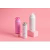 imageEllo Cooper 32oz Stainless Steel Water Bottle with 2 Lids Chug and Straw  Leak Proof  Double Walled and Vacuum Insulated  Built in Carry Loop  Dishwasher Safe  Bubblegum PinkWhite Marble