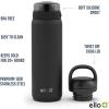 imageEllo Cooper 32oz Stainless Steel Water Bottle with 2 Lids Chug and Straw  Leak Proof  Double Walled and Vacuum Insulated  Built in Carry Loop  Dishwasher Safe  Bubblegum PinkLilac