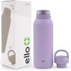imageEllo Cooper 32oz Stainless Steel Water Bottle with 2 Lids Chug and Straw  Leak Proof  Double Walled and Vacuum Insulated  Built in Carry Loop  Dishwasher Safe  Bubblegum PinkLilac
