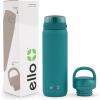imageEllo Cooper 32oz Stainless Steel Water Bottle with 2 Lids Chug and Straw  Leak Proof  Double Walled and Vacuum Insulated  Built in Carry Loop  Dishwasher Safe  Bubblegum PinkAntigua