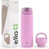 imageEllo Cooper 32oz Stainless Steel Water Bottle with 2 Lids Chug and Straw  Leak Proof  Double Walled and Vacuum Insulated  Built in Carry Loop  Dishwasher Safe  Bubblegum PinkBubblegum