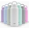 imageEllo Cooper Twist 32oz Stainless Steel Water Bottle with Chug Lid  Leak Proof  Double Walled and Vacuum Insulated  Built in Carry Loop  Dishwasher Safe  Cashmere PinkWhite