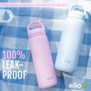 imageEllo Cooper Twist 32oz Stainless Steel Water Bottle with Chug Lid  Leak Proof  Double Walled and Vacuum Insulated  Built in Carry Loop  Dishwasher Safe  Cashmere PinkWhite Marble