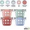imageEllo Duraglass 2Pack 2 Cup Reusable Glass Container Jar with Leak Proof Lids and Protective Silicone Sleeves  Perfect for Overnight Oats Snacks Yogurt  BPAFree  Dishwasher Safe  Halogen BlueMelon