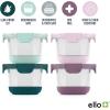 imageEllo Duraglass 2Pack 2 Cup Reusable Glass Container Jar with Leak Proof Lids and Protective Silicone Sleeves  Perfect for Overnight Oats Snacks Yogurt  BPAFree  Dishwasher Safe  Halogen BlueGarden Goals
