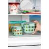 imageEllo Duraglass 2Pack 2 Cup Reusable Glass Container Jar with Leak Proof Lids and Protective Silicone Sleeves  Perfect for Overnight Oats Snacks Yogurt  BPAFree  Dishwasher Safe  Halogen BlueYucca