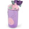 imageEllo Ellies 16oz Plastic Kids Water Bottle with Straw and Builtin Carrying Handle and LeakProof Locking Lid for School backpack Lunchbox and Outdoor SportsCat