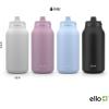 imageEllo Hydra 64oz Half Gallon Vacuum Insulated Stainless Steel Jug with Locking LeakProof Lid and Soft Silicone Straw Metal Reusable Water Bottle Keeps Cold All DayBlack