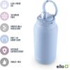 imageEllo Hydra 64oz Half Gallon Vacuum Insulated Stainless Steel Jug with Locking LeakProof Lid and Soft Silicone Straw Metal Reusable Water Bottle Keeps Cold All DayHalogen Blue