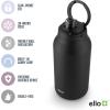 imageEllo Hydra 64oz Half Gallon Vacuum Insulated Stainless Steel Jug with Locking LeakProof Lid and Soft Silicone Straw Metal Reusable Water Bottle Keeps Cold All DayBlack