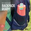 imageEllo Kids Colby 12oz Stainless Steel Insulated Water Bottle with Straw and BuiltIn Silicone Coaster Carrying Handle and LeakProof Locking Lid for School Backpack Lunchbox and Outdoor SportsTealGreen