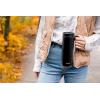 imageEllo Magnet 18oz Vacuum Insulated Stainless Steel Travel Mug with Side Handle and LeakProof Slider Lid and Builtin Coaster Keeps Hot for 5 Hours Perfect for Coffee or Tea BPAFree Holiday GiftMatte Black