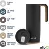 imageEllo Magnet 18oz Vacuum Insulated Stainless Steel Travel Mug with Side Handle and LeakProof Slider Lid and Builtin Coaster Keeps Hot for 5 Hours Perfect for Coffee or Tea BPAFree Holiday GiftMatte Black