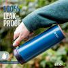 imageEllo Magnet 18oz Vacuum Insulated Stainless Steel Travel Mug with Side Handle and LeakProof Slider Lid and Builtin Coaster Keeps Hot for 5 Hours Perfect for Coffee or Tea BPAFree Holiday GiftMatte Black