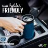 imageEllo Magnet 18oz Vacuum Insulated Stainless Steel Travel Mug with Side Handle and LeakProof Slider Lid and Builtin Coaster Keeps Hot for 5 Hours Perfect for Coffee or Tea BPAFree Holiday GiftMatte Black