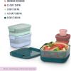 imageEllo Plastic 37 Cup Meal Prep Set 10 Pc 5 Pack Set  BPA Free Plastic Food Storage Container with Silicone Boot and Airtight Plastic Lids Dishwasher Microwave and Freezer Safe MelonMelon Mixed Set