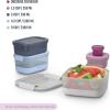 imageEllo Plastic 37 Cup Meal Prep Set 10 Pc 5 Pack Set  BPA Free Plastic Food Storage Container with Silicone Boot and Airtight Plastic Lids Dishwasher Microwave and Freezer Safe MelonElderberry Mixed Set