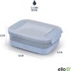 imageEllo Plastic 37 Cup Meal Prep Set 10 Pc 5 Pack Set  BPA Free Plastic Food Storage Container with Silicone Boot and Airtight Plastic Lids Dishwasher Microwave and Freezer Safe MelonMelon 37 Cup