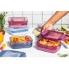 imageEllo Plastic 37 Cup Meal Prep Set 10 Pc 5 Pack Set  BPA Free Plastic Food Storage Container with Silicone Boot and Airtight Plastic Lids Dishwasher Microwave and Freezer Safe MelonElderberry 37 Cup