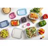 imageEllo Plastic 37 Cup Meal Prep Set 10 Pc 5 Pack Set  BPA Free Plastic Food Storage Container with Silicone Boot and Airtight Plastic Lids Dishwasher Microwave and Freezer Safe MelonElderberry Mixed Set