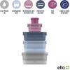 imageEllo Plastic 37 Cup Meal Prep Set 10 Pc 5 Pack Set  BPA Free Plastic Food Storage Container with Silicone Boot and Airtight Plastic Lids Dishwasher Microwave and Freezer Safe MelonElderberry Mixed Set
