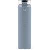 imageEllo Syndicate 20oz Reusable Glass Water Bottle with OneTouch Leak Proof Flip Lid and Protective NonSlip Silicone Sleeve and Carry Loop for Coffee Tea and Water BPAfree Dishwasher SafeTech Blue