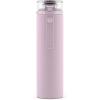 imageEllo Syndicate 20oz Reusable Glass Water Bottle with OneTouch Leak Proof Flip Lid and Protective NonSlip Silicone Sleeve and Carry Loop for Coffee Tea and Water BPAfree Dishwasher SafeCashmere Pink