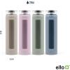 imageEllo Syndicate 20oz Reusable Glass Water Bottle with OneTouch Leak Proof Flip Lid and Protective NonSlip Silicone Sleeve and Carry Loop for Coffee Tea and Water BPAfree Dishwasher SafeCashmere Pink